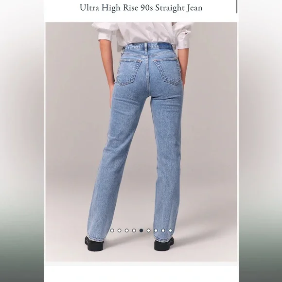 Abercrombie 90’s straight ultra high rise jeans - Picture 7 of 7